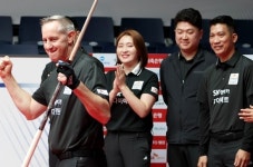 SK렌터카 “연속우승 노려볼까” 에스와이 꺾고 5연승, 단독 1위 부상[PBA팀리그]