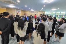 “학생들 취미로 당구를” 인천 운서중학교 당구교실 오픈…최혜미 서한솔 참석