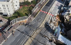“광명 붕괴사고 2차 피해 우려…주민 2300여 명 긴급 대피”