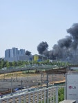 삼성 평택캠퍼스 인근 화재, 인명 피해 없이 진화…작업자 전원 대피