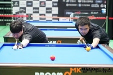 “팀 결성 6년 만에 첫 우승” 허진우-이종원, ‘강호’ 조명우-윤도영 꺾고 3쿠션 복식 정상[안동시장배 전국3쿠션당구대회]