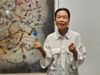 한지 태우고 겹겹이 쌓아 그려낸 산과 물결…깊은 선으로 공명 일으켜