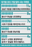CEO가 가장 많이 거주하는 아파트 개포동 디·퍼·아