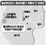 울산 혁신도시 후보지 결정 네트워크형 도시로