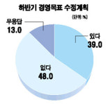 CEO 39% 경영계획 수정