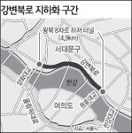 강변북로 양화~원효 하저터널 건설
