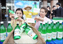 배상면주가 우리쌀 막걸리 맛보세요