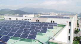 물류센터 옥상, 태양광 발전소로 변신