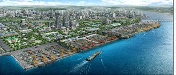 인천신항 최신공법 배우자 국내외 견학 러시