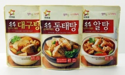 아워홈, 수산물탕 미니 3종 출시