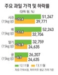 가을 과일 풍작에 겨울 매출 풍년