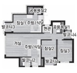 GS건설 보문파크뷰 자이 부분임대형 평면 첫선