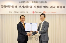 비씨카드-글로벌텍스프리, 중국인관광객 부가세환급자동화 협약