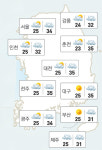 [날씨/8월 7일] 무더운 한낮… 냉방병 조심