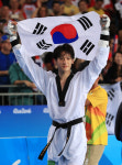 값진 동메달 이대훈 태극기 번쩍