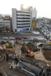 석촌역, 4번출구 H빔 매립작업 중 상수도관 700mm 파열