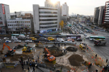 석촌역사거리 상수도관 파열 주변도로 침수
