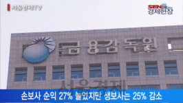 [서울경제TV] 보험사 순익, 생보사는 급감 손보사는 급증