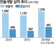한솔개발 깜짝 실적에...한솔홀딩스 好好