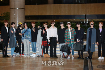 세븐틴(seventeen), '멋쟁이들 13인방' (공항패션)