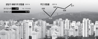 이번엔 분당...정비계획 설문에 호가 껑충