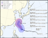 태풍 짜미 최대풍속 191㎞에 강도 매우 강, 한반도 영향 가능성은?