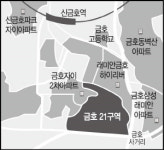 성동구 노른자위 금호동3가 금호21구역, 재개발 사업 5년 만에 가시화