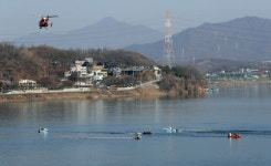 한강 추락 헬기, 1년 전 삼척 추락 사고와 같은 기종