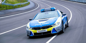 한국타이어, 독일 車 튜닝 캠페인 후원 ‘BMW i8 경찰차’에 벤투스 타이어 장착