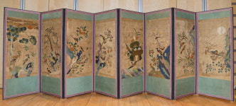 美박물관 조선 병풍들, 고국서 때빼고 광냈네