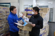 정무경 조달청장, 코로나19 마스크 유통현장 점검