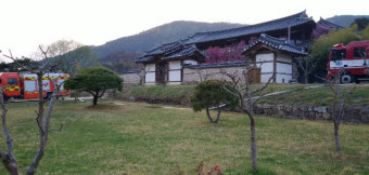 안동 산불에 유네스코문화유산 '병산서원' 찬물 뒤집어써