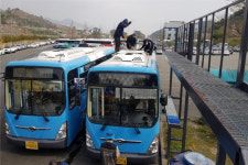 코로나19 예방 부산 시내·마을버스, 창문 열고 에어컨 가동