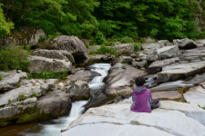 [休]유려하게 굽이치는 계곡...바위 위엔 신선이 노니는듯