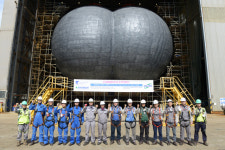 세진중공업, LNG 운반선용 화물탱크 초도품 출하