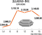 코스피 두달반만에 최대 급락···대형주 랠리 급제동