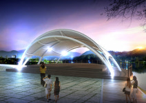 금오산 올레길 배곱마당이 전천후 공연장으로