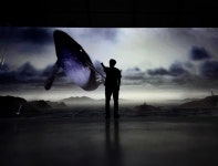 하늘 위를 헤엄치는 고래가 생생 바라보다미디어 실감미디어 선보인다