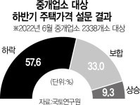공인중개사 58% 하반기 집값 하락할 것