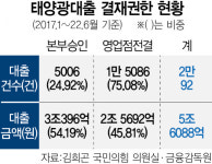 5조 태양광 대출 절반이 지점장 전결…맹탕 심사 의혹