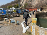 전남 여수산단 석유화학공장서 화학물질 하천 유출