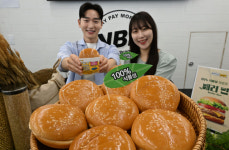 노브랜드버거, 100% 식물성 번으로 전환