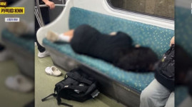 자리 4칸 차지하고 꿀잠 자더라…부산에 나타난 지하철 빌런