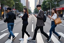 길 건너며 스마트폰 보는 사람 많더니…지난해 우리나라 교통문화지수는