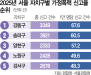 서울 가정폭력 신고 3년새 30% 껑충…학군지서 집중