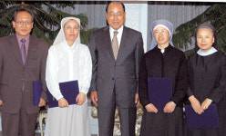 롯데복지재단 물품 지원 행사