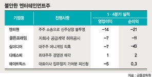 겹악재 엔터株 회생가능성 ‘글쎄’