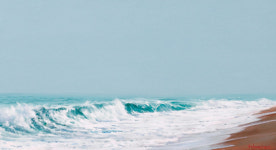 ‘철썩’ 캔버스안 파도소리가 들리네