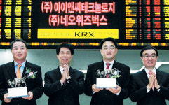 네오위즈벅스－아이앤씨테크，새내기주 상장첫날 ‘극과 극’