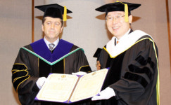 퍼르바노프 불가리아 대통령, 외대서 명예박사학위